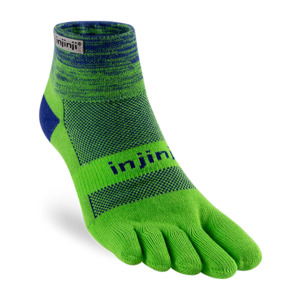 Injinji Performance Toesocks: Injinji TRAIL Midweight Mini-Crew Running Socks