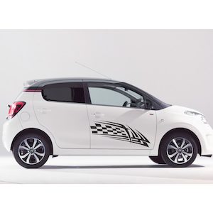 Products: Vehicle Decal - Finish Flag - iProduction