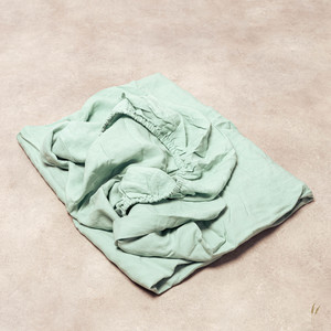 Fitted Sheets: Aqua Indulgence Linen Fitted Sheet