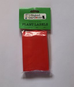 Products: Red Plastic Labels – 200 packet