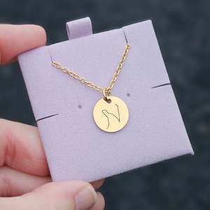 Forever Scripted: Forever Scripted Initial Disk Necklace