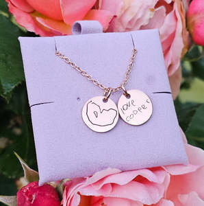 Forever Scripted: Forever Scripted Mini Disk Necklace