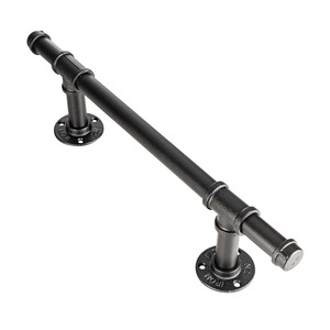 Door Handles: Large Barn Door Handle Black