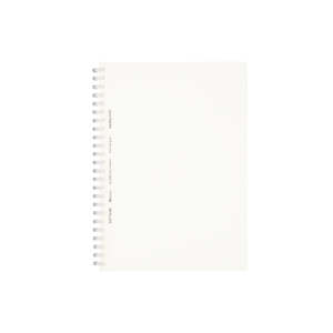 Notebooks: Kokuyo Soft Ring Notebook - Clear - Tear Off - 80 sheets - A6 - Dot Grid