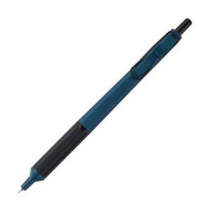 Oil Based Ballpoint Pens: Uni Jetstream Edge Ballpoint Pen - Black Ink - 0.38 mm - Prussian Blue