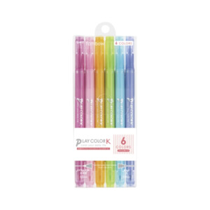 Markers: Tombow Play Color K Double-sided Marker Set - 0.3 mm/0.8 mm - 6 Pastel Color Set