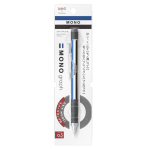 Mechanical Pencils: Tombow MONO Graph Shaker Mechanical Pencil - Rubber Grip - 0.5 mm - Mono Color