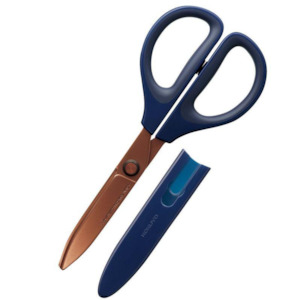 Kokuyo HASA Glueless Scissors - Titanium - Navy