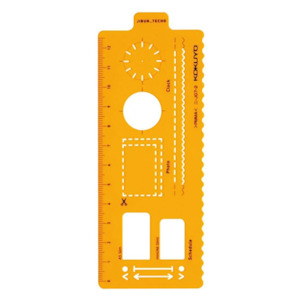 Rulers: Kokuyo Jibun Techo Template Stencil - Plan