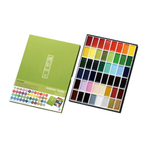 Kuretake Gansai Tambi Watercolor Palette - 48 Color Set