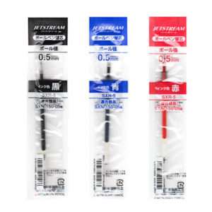 Uni Jetstream Standard Ballpoint Pen Refills - 0.38 / 0.5 / 0.7 / 1.0 mm - Black&hellip;