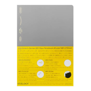 Stalogy Editor's Series 365 Days Notebook - 184 Sheets - Grid - A5 - Fog Gr&hellip;
