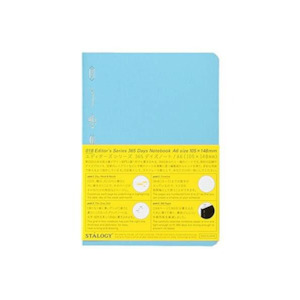 Stalogy Editor's Series 365 Days Notebook - 184 Sheets - Grid - A6 - Blue