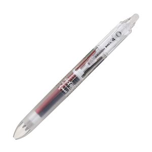 Pilot Frixion Ball 4 Multi Pen - 0.38 mm - Erasable Gel Ink - Clear Body