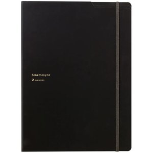 Maruman Mnemosyne HN187FA Notepad & Holder with 5 Pockets - 5mm Grid - 70 Sheets - A4