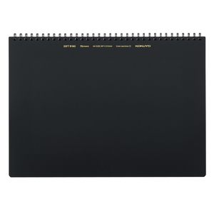 Kokuyo BUSINESS Soft Ring Notebook - Black - Tear Off - Thicker 70 sheets - A4 - 5mm Grid