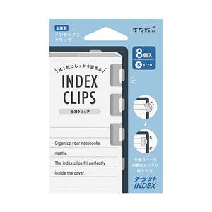 Midori Chiratto Reusable Index Clip - Small - Silver