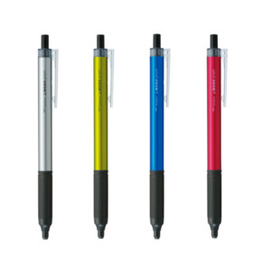 Tombow Monograph Light Ballpoint Pen - Black Ink - 0.5 mm - Silver / Lime / Blue / Magenta
