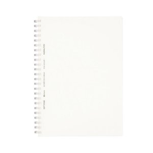 Kokuyo Soft Ring Notebook - Clear - Tear Off - 80 sheets - B6 - Dot Grid