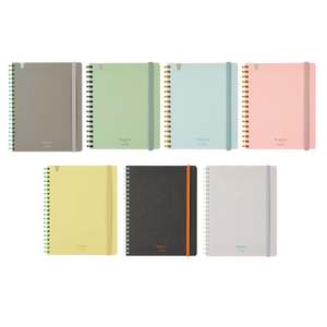 Kokuyo Sooofa Soft Ring Notebook - 4 mm grid - 80 Sheets - Wide B6