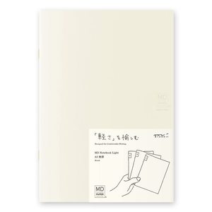 Midori MD Notebook Light - 3 Book Set - A5 Blank