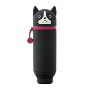 Lihit Lab Smart Fit Punilabo Stand Pencil Case - Boston Terrier