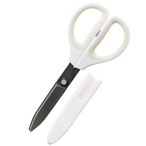 Kokuyo HASA Glueless Scissors - Fluorine - White