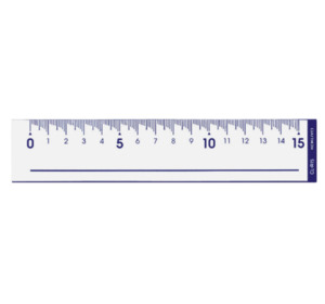 Kokuyo Convex Wave Scale Ruler - 15 cm