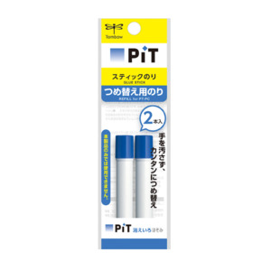 Tombow Pit Visible Blue Glue Pen Refill - Pack of 2