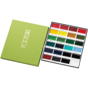 Kuretake Gansai Tambi Watercolor Palette - 24 Color Set