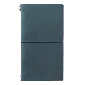 Traveler's Company Notebook Starter Kit - Blue Leather - Regular Size - Blank