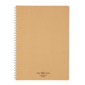 Kokuyo Soft Ring Notebooks: Kokuyo Soft Ring Notebook - Beige - Tear Off - 80 sheets - Slim B5 - 7 mm Lined