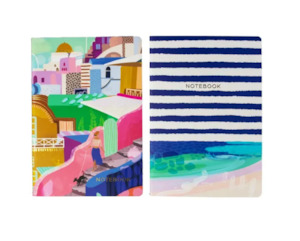 Stationery: Diesel & Dutch Notebook - Asst 2 pk Amalfi