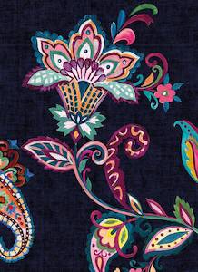 Greeting Card -  Paisley with Black