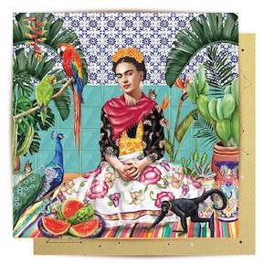 Card Greeting Cards Of All Types: Greeting Card - Frida in Paradise
