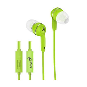 Genius HS-M320 Green In-Ear Headphones with Inline Mic
