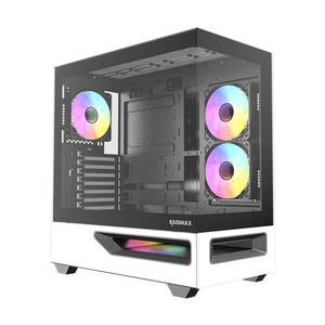 Raidmax H200 ATX Mid-Tower Case Tempered Glass White with ARGB
