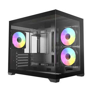 Raidmax i600 Plus MATX Mini-Tower Case Tempered Glass Black with ARGB