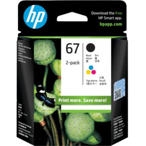HP 67 Color/Black Ink Cartridge Combo 2-Pack