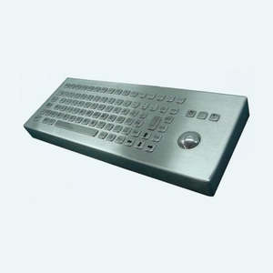 Inputel Stainless Steel Keyboard + Trackball ~ USB