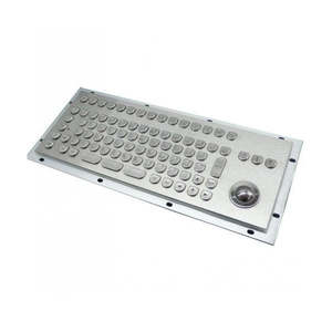 Inputel KB205 Stainless Steel Keyboard + Trackball IP65 - PS/2
