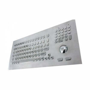 Inputel: Inputel KB021 Stainless Steel Keyboard + Trackball IP65 - PS2