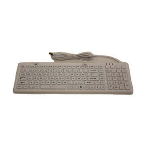 Inputel SK312 Silicone Keyboard White IP68 - USB