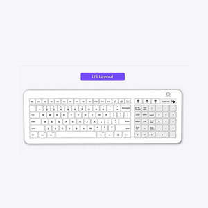 Inputel GKB01 Glass Keyboard + Trackpad IP68 - USB