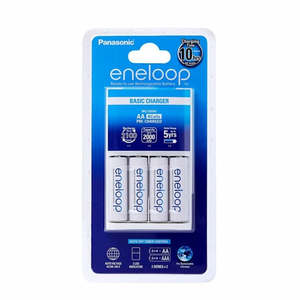 Panasonic Eneloop Overnight Charger + 4 AA Batteries