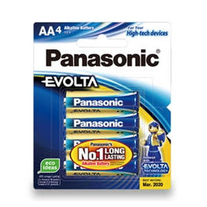 Panasonic: Panasonic Evolta AA Alkaline Battery 4 Pack
