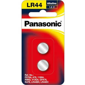 Panasonic: Panasonic LR44 Micro Alkaline Calculator Coin Battery 2 Pack