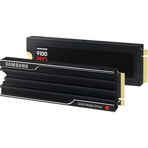 Samsung 9100 PRO PCIe 5.0 NVMe M.2 SSD - 4 TB with heatsink