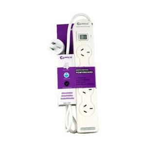 Sansai 4 Way Basic Powerboard with Master Switch