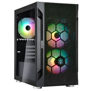 Silverstone: SilverStone Fara H1M mATX Case - Glass Window + ARGB fans